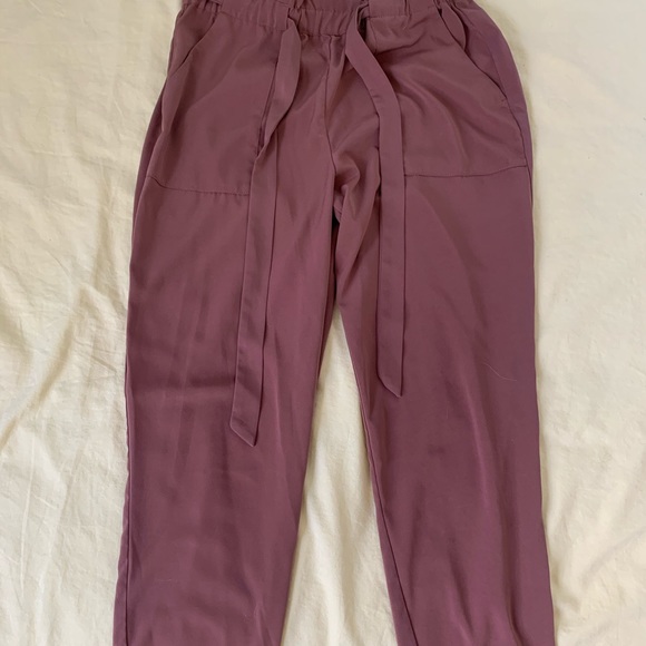 silk, flow, tie pants - Picture 3 of 5